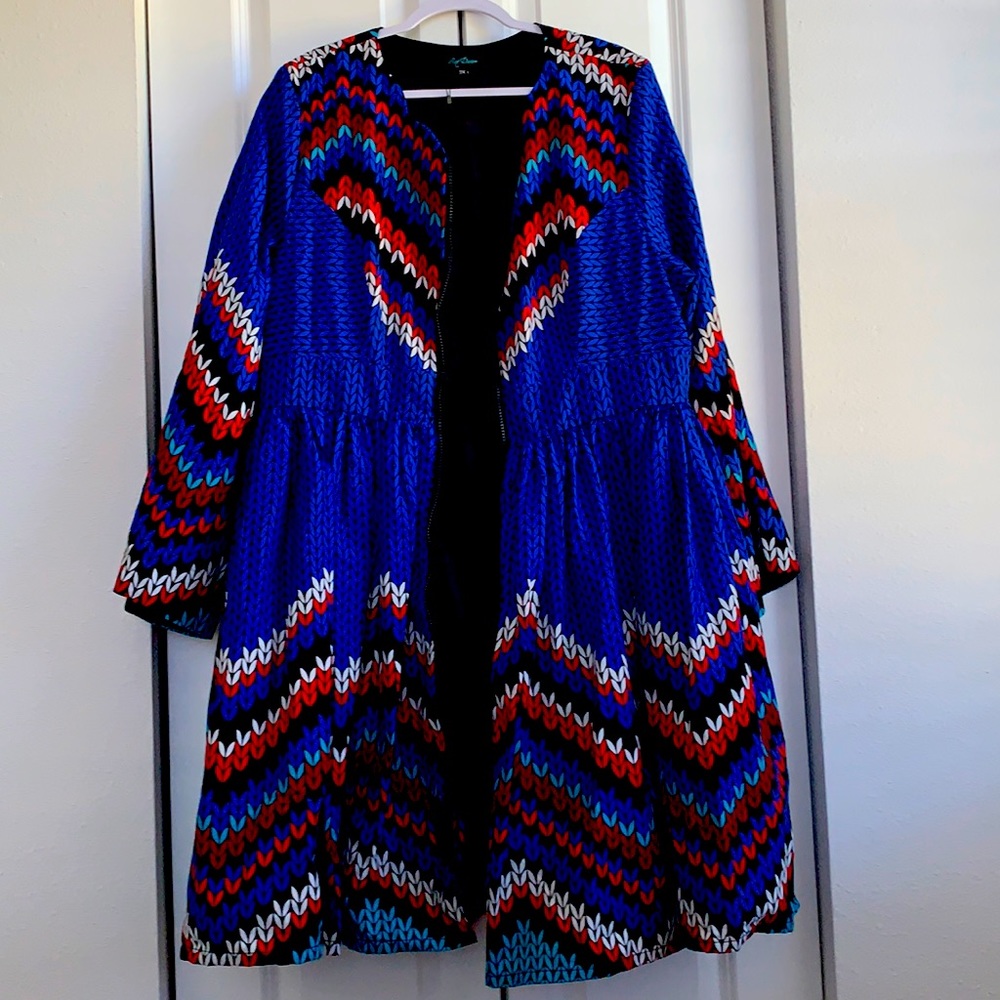 Original Ray Darten African Print Jacket Dress